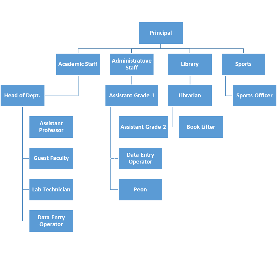 ORGANOGRAM OF THE INSTITUTION